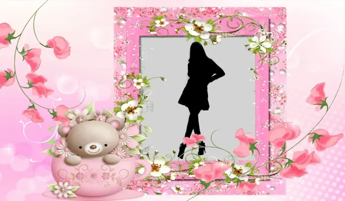 Cute Pink Photo Frames android App screenshot 1